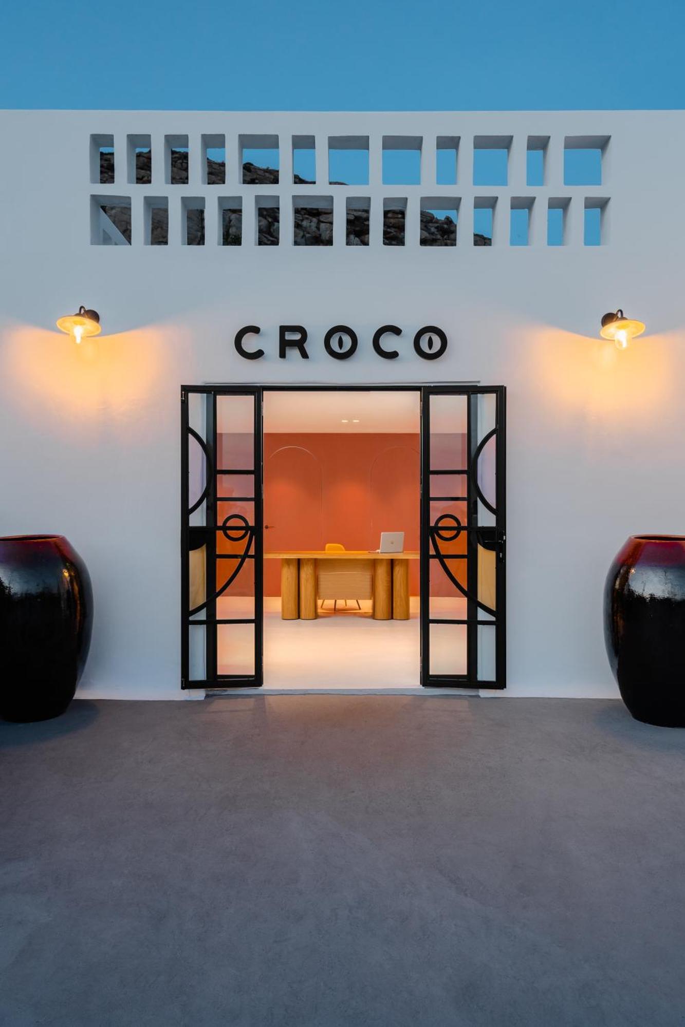 ホテル Croco Mykonos トゥルロス エクステリア 写真