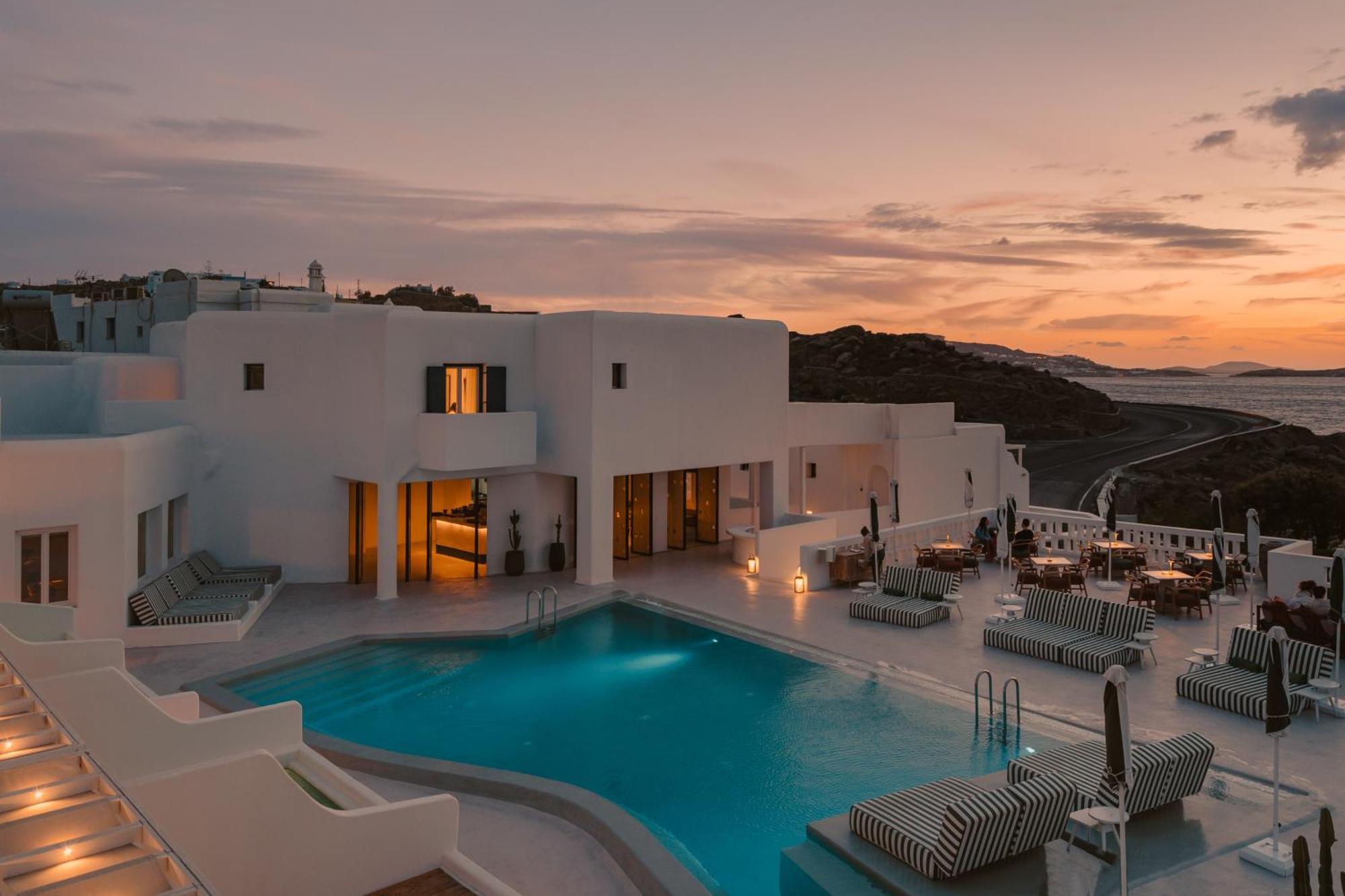 ホテル Croco Mykonos トゥルロス エクステリア 写真